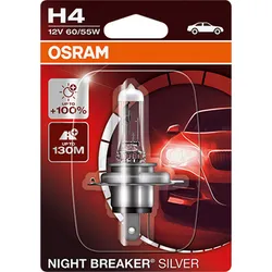 Osram Night Breaker Silver H4 60/55W P43T 12V (64193Nbs-01B)