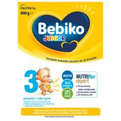 Bebiko Junior 3 Nutriflor Expert Mleko Dla Dzieci Powyżej 1. Roku Życia 600 G