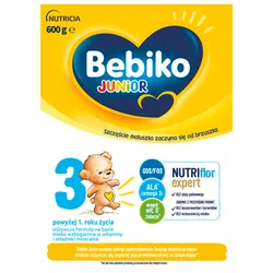 Bebiko Junior 3 Nutriflor Expert Mleko Dla Dzieci Powyżej 1. Roku Życia 600 G