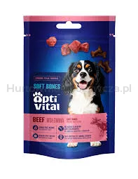 OptiVital Uzupełniająca bezzbożowa przekąska dla psa. Mięsne filety bogate w wołowinę 80g