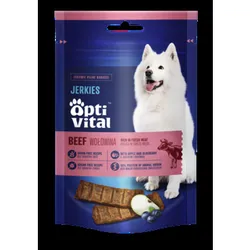 OptiVital - Uzupełniająca bezzbożowa przekąska dla psa. Mięsne filety bogate w wołowinę 80g