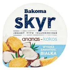 Bakoma Skyr Jogurt typu islandzkiego ananas-kokos 150g