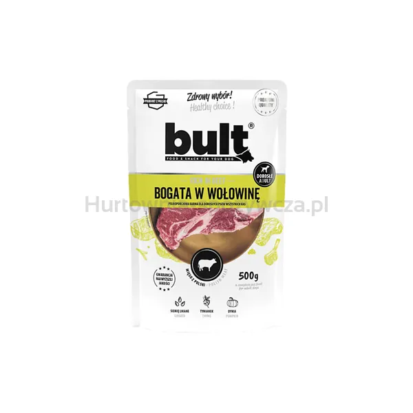 Bult Saszetka Dla Psa Bogata W Wołowinę 500G