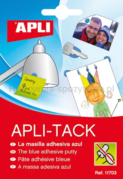 Apli Apli-Tack Masa Mocująca W Bloku, 57G, Niebieska 