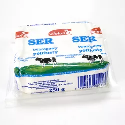 Wieluń Twaróg półtłusty 250g
