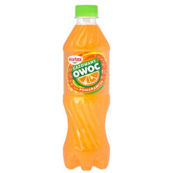 Hortex Gazowany Owoc napój o smaku pomarańczowym butelka 0,5L