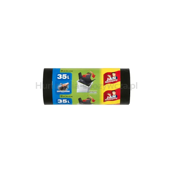 Jan Niezbędny Worki Hd Easy-Pack Czarne 35L 30Szt