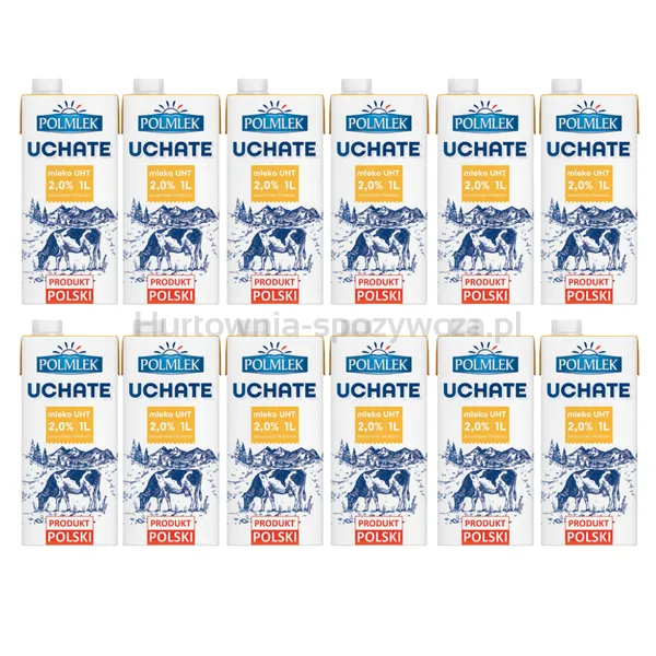 Polmlek Mleko Uchate UHT 2,0% 1 L
