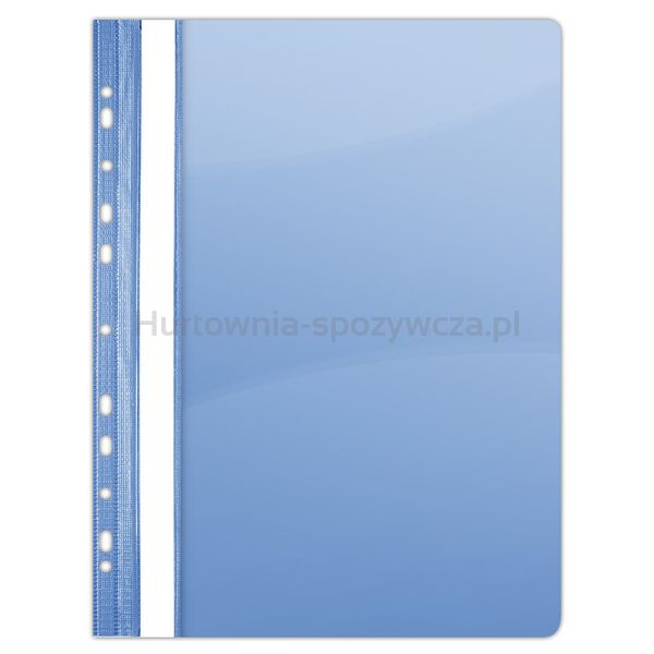 Donau Skoroszyt PVC, A4, twardy, 150/160mikr., wpinany, niebieski 