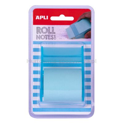 Apli Bloczek samoprzylepny w rolce, 50mmx8m, blister, pastelowy niebieski 