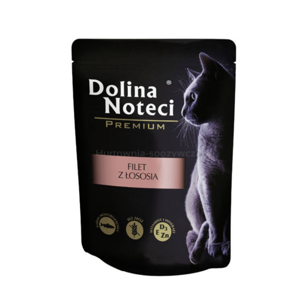Dolina Noteci Premium Mokra karma saszetka dla kota filet z łososia 85g