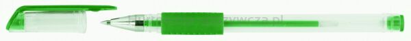 Office Products Długopis żelowy, gumowy uchwyt, 0,5mm, zielony  - 2