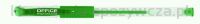 Office Products Długopis żelowy, gumowy uchwyt, 0,5mm, zielony 