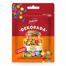 Delecta Decorada Kolorowe Mini Piegi 30g