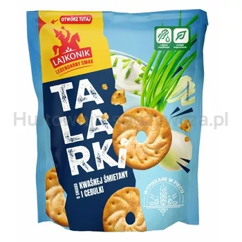 Lajkonik Talarki o smaku kwaśnej śmietany z cebulką 100g