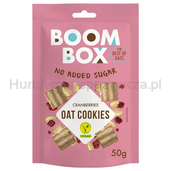 Boom Box Ciasteczka owsiane z żurawiną 50 g