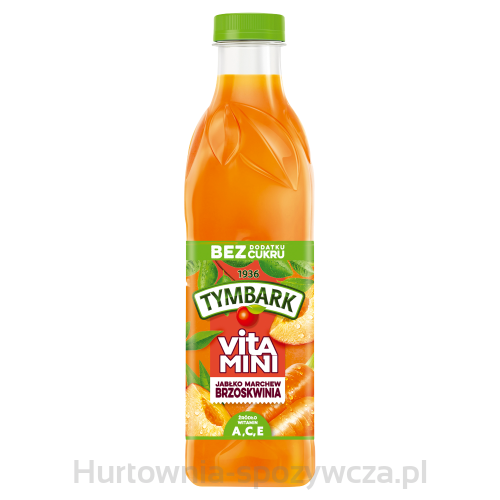Tymbark Vitamini 100% Sok Jabłko Marchew Brzoskwinia 1 L