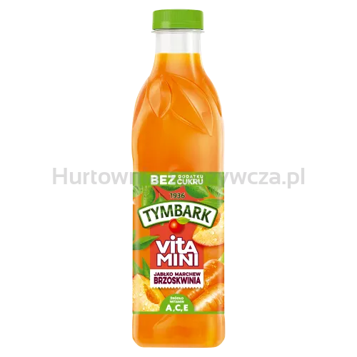 Tymbark Vitamini 100% Sok Jabłko Marchew Brzoskwinia 1 L