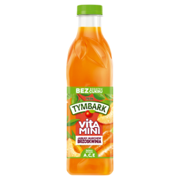 Tymbark Vitamini 100% Sok Jabłko Marchew Brzoskwinia 1 L