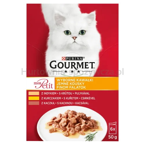 Purina Karma Dla Kota Gourmet Mon Petit Mix Drobiowy (6X50G)
