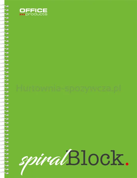 Kołonotatnik OFFICE PRODUCTS, A4, w kratkę, 80 kart., 70gsm