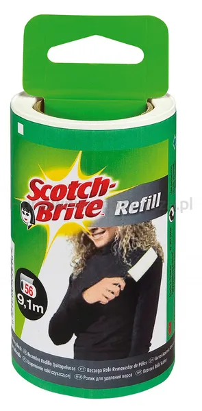 Wkład do rolki czyszczącej SCOTCH BRITE™ Silver, 56 listków
