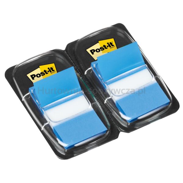 Zakładki indeksujące POST-IT® (680-B2EU), PP, 25,4x43,2mm, 2x50 kart., niebieskie - 2