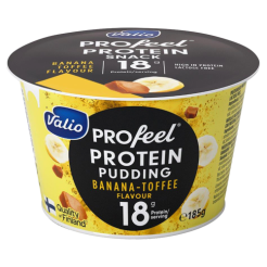 Valio Pasteryzowany Pudding Proteinowy Bez Laktozy O Smaku Banan / Tofi 185G