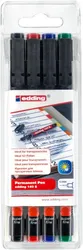 Foliopis e-140/4 S EDDING, 0,3 mm, 4 szt., zawieszka, mix kolorów