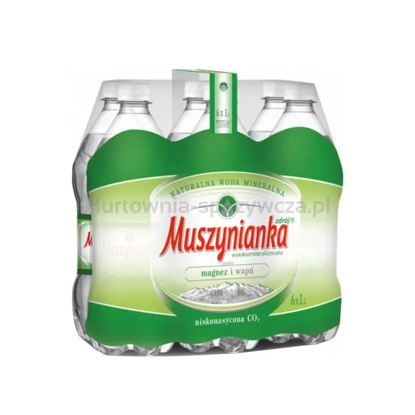 Muszynianka Naturalna Woda Mineralna Częściowo Odgazowana, Niskonasycona 1L SK