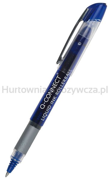 Cienkopis kulkowy Q-CONNECT 0,5mm (linia), zawieszka, niebieski