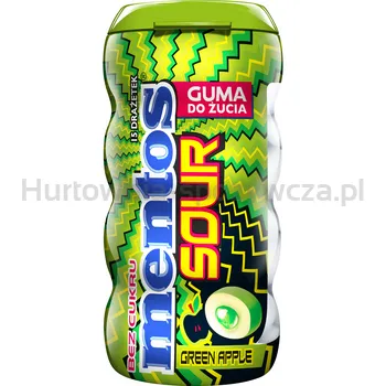 Mentos Sour Gum Green Apple bottle 30g