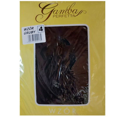 *Gamba Perfetta Rajstopy Czarne Krata
