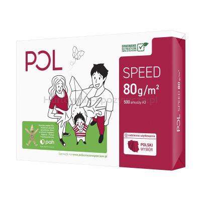 Polspeed Papier ksero A3, klasa C, 153CIE, 80gsm, 500ark. 