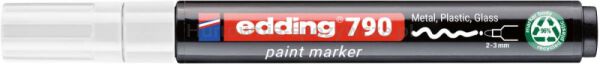 Marker olejowy e-790 EDDING, PCR, biały - 2