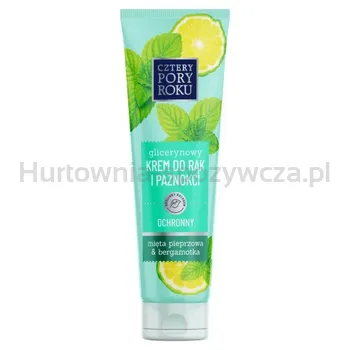 Cztery Pory Roku Krem do rąk i paznokci z miętą pieprzową i bergamotką ochronny 130ml