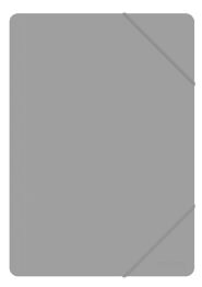 Office Products Teczka z gumką, A4, PP, 500mikr., 3-skrz., szara 