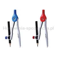 Cyrkiel metalowy KEYROAD Vivi, w etui, display, mix kolorów - 2