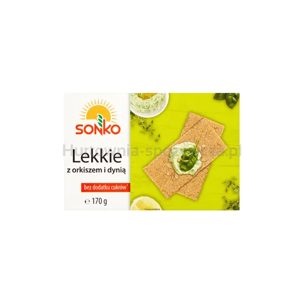 Sonko. Lekkie z orkiszem i dynią. Pieczywo chrupkie 170 g.