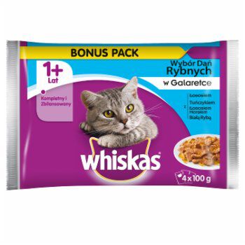 *Whiskas Dania Rybne Galaretki 4X100