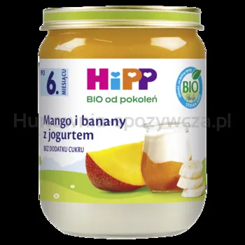 Hipp Mango I Banany Z Jogurtem Bio, Po 6. M-Cu, 160 G