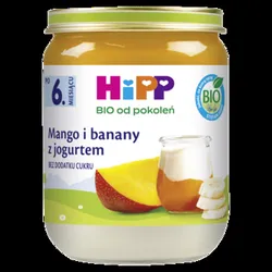 Hipp Mango I Banany Z Jogurtem Bio, Po 6. M-Cu, 160 G