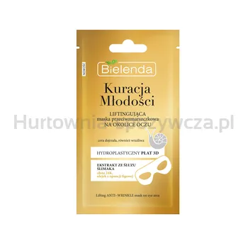 Bielenda Kuracja Młodości Liftingująca Maska Przeciwzmarszczkowa W Płacie Na Okolice Oczu 1 Szt
