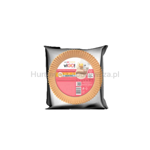 viGO! Papier do pieczenia do frytownicy 24cm 50szt