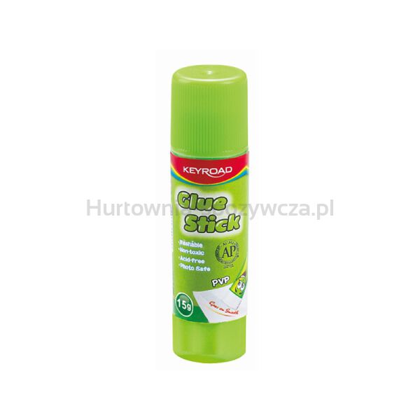 Klej w sztyfcie KEYROAD, PVP, 15g, pakowane na displayu - 2
