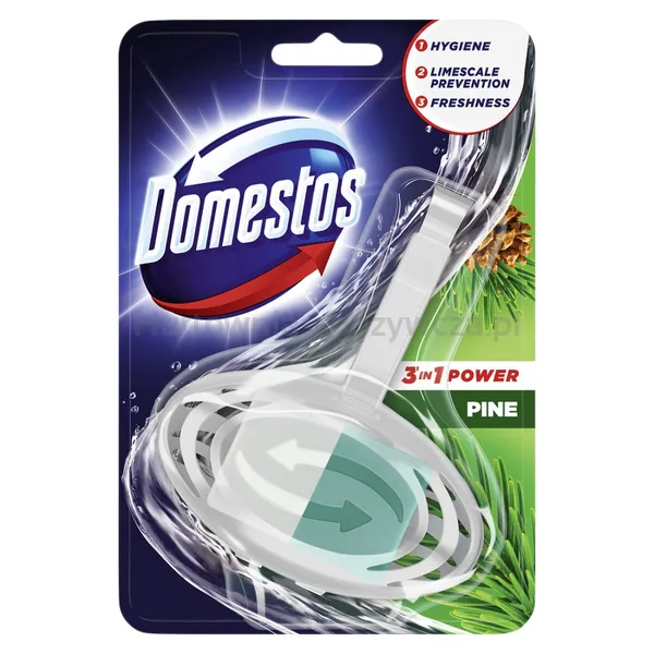 Domestos Kostka toaletowa Pine w koszyku, 35g