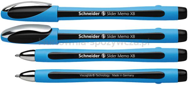 Schneider Długopis Slider Memo, XB, czarny 