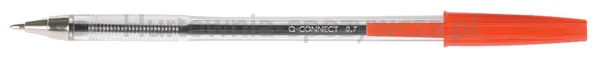Długopis Q-Connect Z Wymiennym Wkładem 0,7Mm (Linia), Czerwony