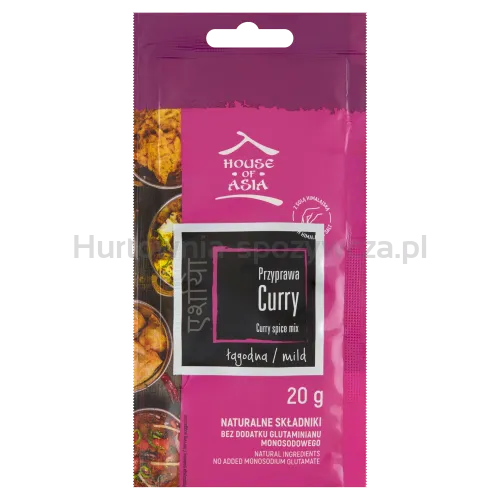 House Of Asia Przyprawa Curry Łagodne 20G