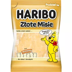 Haribo Żelki Złote misie ananas 160g